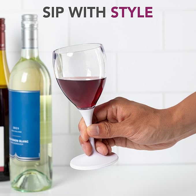 Joie Wine Glass To Go, Portable Wine Glass, Detachable Stem, BPA-free