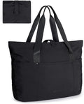 BAGSMART Tote Bag for Women, Foldable Tote Bag With Zipper Travel Large Shoulder Bag Handbag for Work