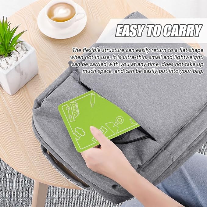 Airplane Phone Holder, Flexible Tablet Holder Plane Travel Essentials, Flex Flap Phone Stand for Flying Desk Treadmill Hotel Smartphone Mobile Devices (Green)
