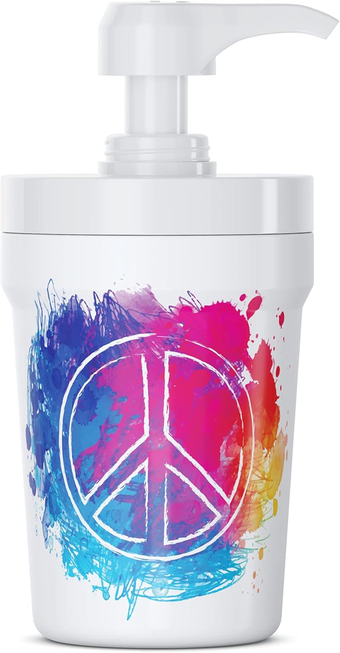 Portable Hand Sanitizer Dispenser for Car Cup Holders (Peace Out)