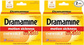 Dramamine Motion Sickness Relief for Kids - Chewable Grape Flavor, 8 Count (Pack of 2)