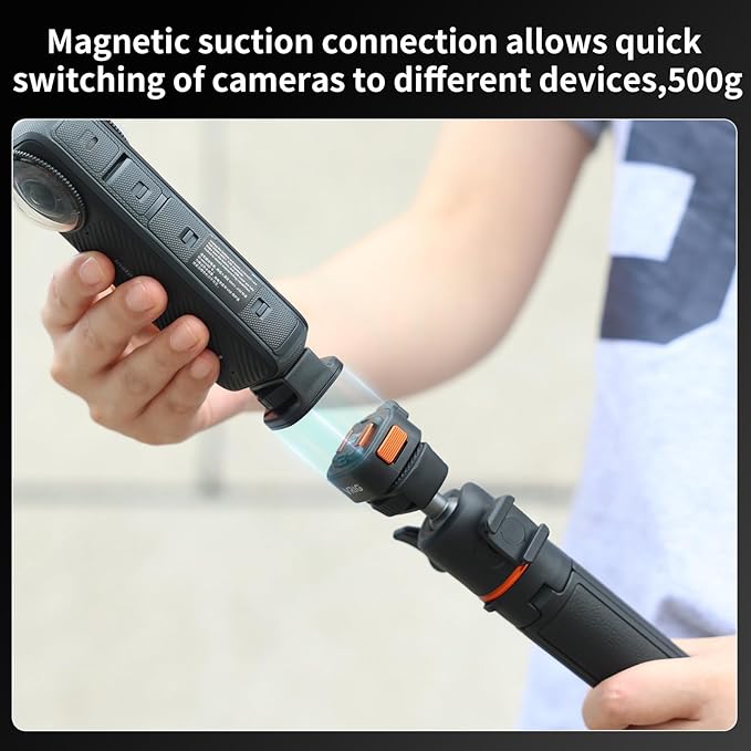 VRIG Camera Tripod Quick Release Plate Universal Mount Magnetic Base Adapter with 1/4 Screw Hole, Suitable for Claw Mini Series (1/4 Base)