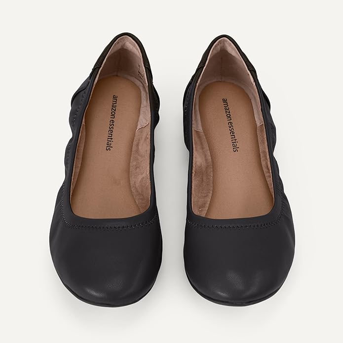Amazon Essentials Women's Belice Comfortable Slip-On Ballet Flats Shoes