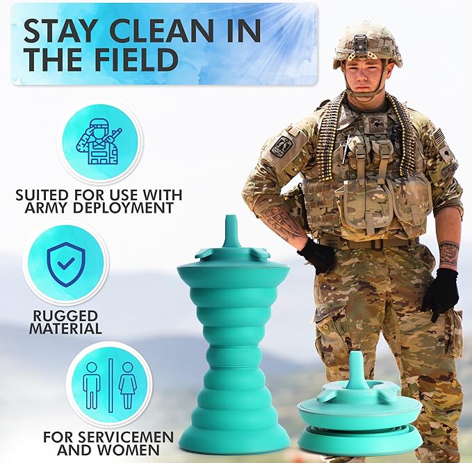 The Pocket Bidet®: Portable Travel Bidet with Collapsible & Ergonomic Design, Easy to Spray, Flying Saucer Bidet for Men, Pregnant Women, Camping, Outdoors, Fits in a Purse or Bag (Teal, 500 ml)
