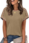 WIHOLL Womens Tops Short Sleeve Shirts Summer Outfits 2026 Spring Dressy Casual Clothes Clothing