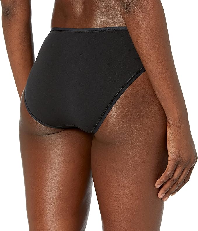 Amazon Essentials Women's Breathable Cotton Bikini Brief Underwear with Full Coverage, Multipacks
