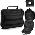 SUNRISING Tactical Travel Toiletry Bag for Men and Women, Hanging Travel Toiletry Organizer Dopp Kit, Toiletries Shaving Hygiene Bathroom Bag,Men's Toiletry Bag for Short Trips Camping - Black
