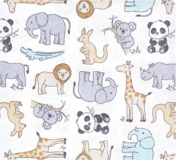Hudson Baby Unisex Baby Cotton Flannel Receiving Blankets, Kangaroo, One Size
