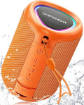 Portable Bluetooth Speaker Beach Essentials: Powerful Crystal Clear Sound/Dynamic Light/IPX5 Waterproof/All Day Playtime/Wireless BT 5.3/TWS Paring, Mom Gifts, Outdoor|Travel|Camping|Pool Accessories