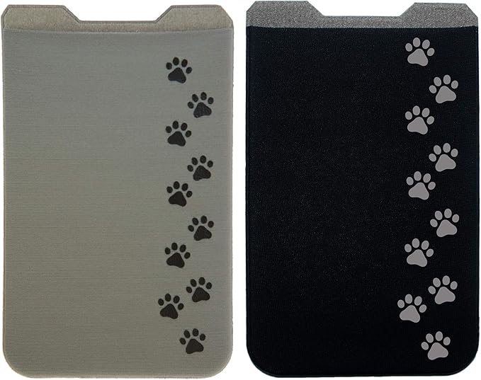 Phone Wallet - Adhesive Card Holder - Cell Phone Pouch - Stick on Lycra Pocket by Gecko - Carry Credit Cards and Cash