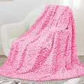 Warm Blanket Pink Soft Fleece Leopard Print Blanket for Women, Fuzzy Hot Pink Cheetah Print Throw Blankets for Bed Couch Sofa, Cozy Gifts for Women Mom Birthday Mothers Day 50x60 Inches