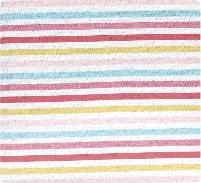 Hudson Baby Unisex Baby Cotton Flannel Receiving Blankets Bundle, Modern Rainbow, One Size