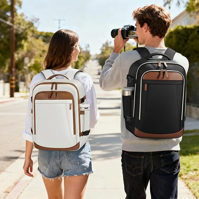 TILYMOL Travel Backpack for Women & Men - 15.6 inch Laptop Backpack Airplane Flight Approved, Large Carry On Anti-theft Bag for Travel Work Business Weekender