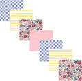 Hudson Baby Unisex Baby Cotton Flannel Receiving Blankets Bundle, Pink Blue Pretty Floral, One Size