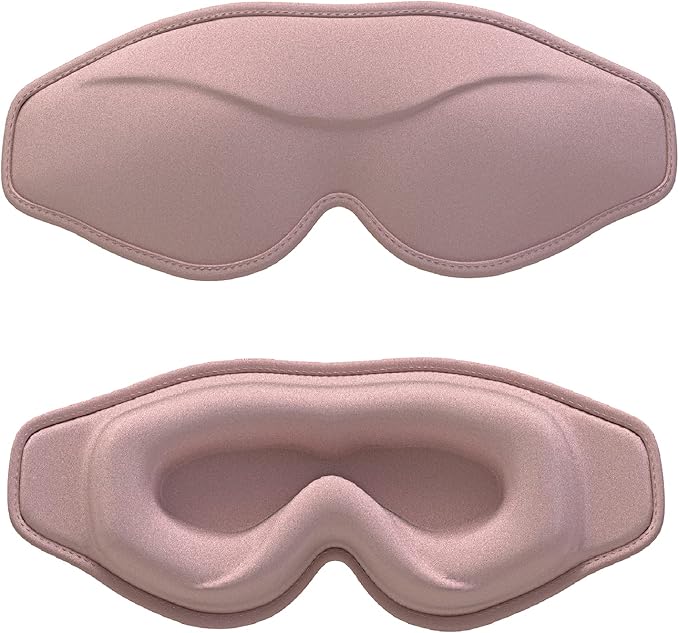 Sleep Eye Mask for Men Women, 3D Contoured Sleeping Mask, Soft Comfort Blindfold & Eye Cover for Flight Travel Yoga Nap