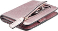 Toughergun Women’s Small Slim Leather Wallet with RFID Protection, Compact Bifold Mini Purse with Clear ID Window