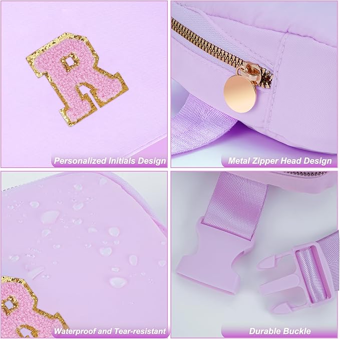 Uygafly Birthday Gifts for 6 7 8 9 10 11 12 13 Year Old Girls,Fanny Pack Belt Bag Crossbody Bags for Women Girls Kids,Fashion Waist Packs Cute Teen Trendy Stuff Travel Essentials | Lavender,R