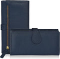 Real Leather Women Wallet Leather with RFID Blocking -Trifold Card Holder Designer Ladies Clutch with ID Window Wallets