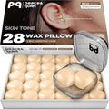Peace&Quiet PQ Sleeping Ear Plugs Silicone - 30 Wax Moldable EarPlugs for Sleeping Noise Cancelling for Swimming, Sound Blocking Level 32 Db, (30 Silicone Earplugs), Color: Skin Tone