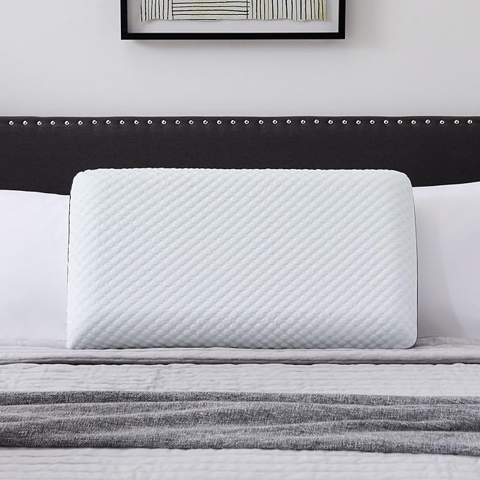 Weekender Gel Memory Foam Pillow - King Size - 1-Pack - Medium Firm Feel - Neck and Shoulder Support - Side & Back Sleepers - Home, Hotel, & Hospital Essentials - CertiPur Certified