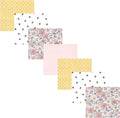 Hudson Baby Unisex Baby Cotton Flannel Receiving Blankets Bundle, Pink Yellow Pretty Floral, One Size