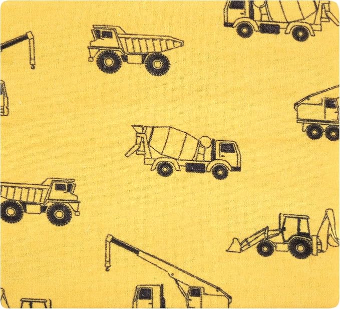 Hudson Baby Unisex Baby Cotton Flannel Receiving Blankets, Construction, One Size