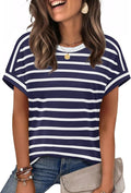 WIHOLL Womens Tops Short Sleeve Shirts Summer Outfits 2026 Spring Dressy Casual Clothes Clothing