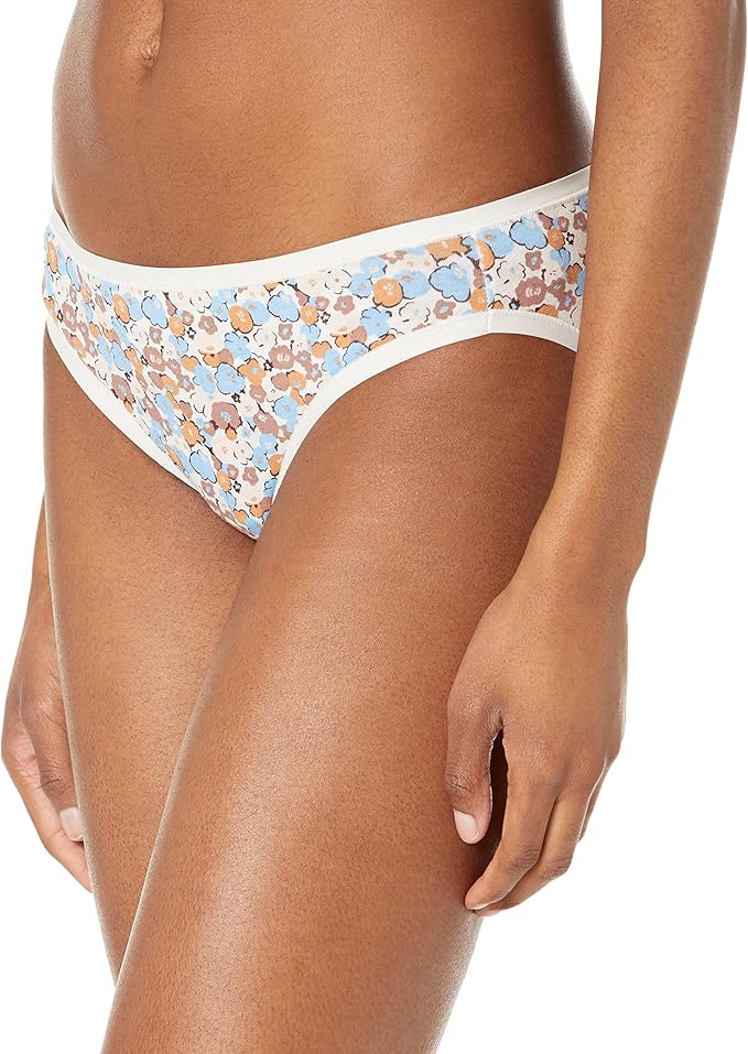 Amazon Essentials Women's Breathable Cotton Bikini Brief Underwear with Full Coverage, Multipacks