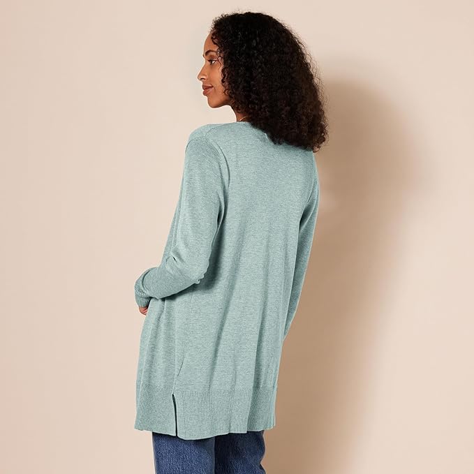 Amazon Essentials Women's Lightweight Long Sleeve Open-Front Cardigan Sweater (Available in Plus Size)