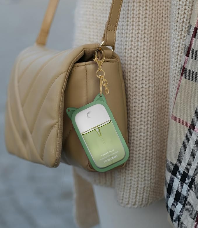 Sonnorel Silicone Case Compatible with Touchland Hand Sanitizer Spray (Fit for 1 FL OZ/30 mL Ver), Portable keychain