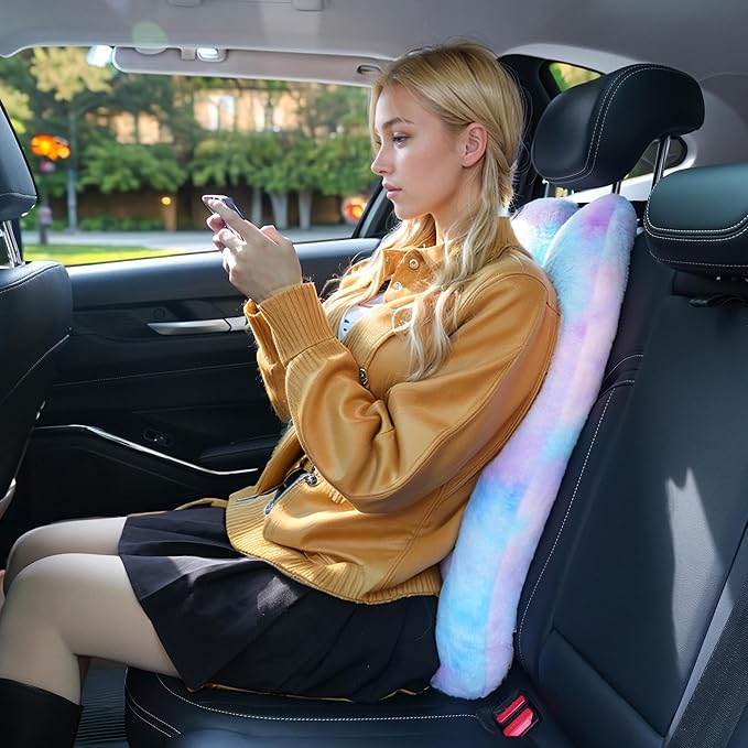 Atablyn Children Travel Pillow Car Pillow Removable U-Shaped Pillow for Adults to Support Head and Body in The Back Seat of Long Car Trips