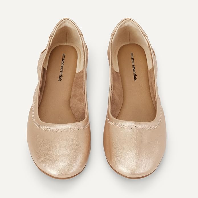 Amazon Essentials Women's Belice Comfortable Slip-On Ballet Flats Shoes