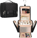 Hanging Toiletry Bag for Women, Travel Toiletry Bag Standing Toiletry Organizer with Hook Large Makeup Cosmetic Bag Portable Hanging Toiletry Organizer Bags for Full-Size Toiletries, Accessories