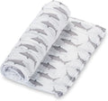 LollyBanks Muslin Swaddle Blanket, 100% Muslin Cotton Baby Blankets for Boys, 47 X 47 Inches Breathable and Soft Newborn Swaddle, Receiving Blanket for Baby, Newborn Essentials, Registry (Shark Print)