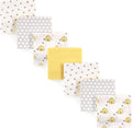 Hudson Baby Unisex Baby Cotton Flannel Receiving Blankets Bundle, Bee, One Size
