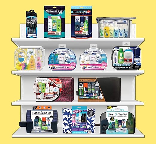 Convenience Kits Women’s Deluxe 10 PC Travel Kit (Pack of 6), Featuring Pantene Hair Products
