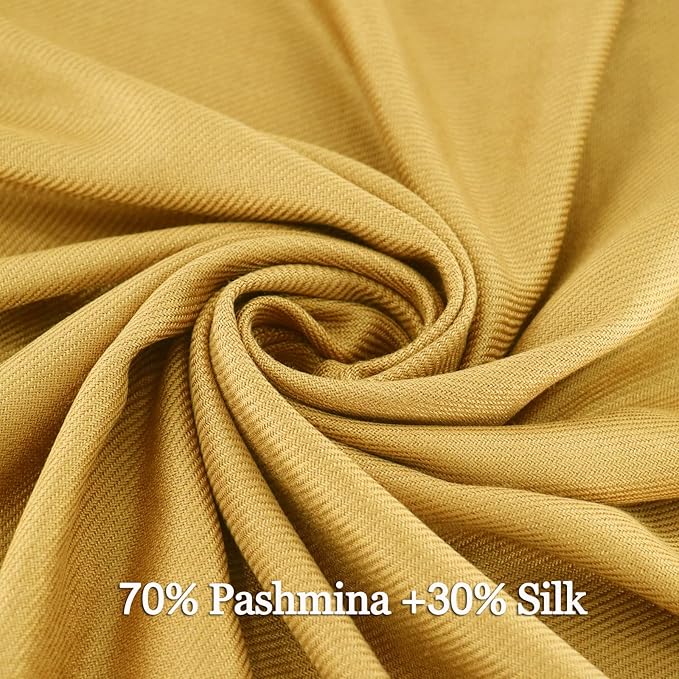 Soft Silky Pashmina Shawl Wraps Solid Colors Scarf for Wedding Evening Dresses