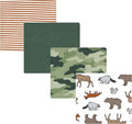 Hudson Baby Unisex Baby Cotton Flannel Receiving Blankets, Animal Adventure, One Size
