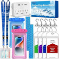 Cruise Essentials 2026,Cruise Must Haves Kit,Non-Surge Protector Power Strip,Magnetic Hooks,Lanyards,Luggage Tags,Towel Bands,Waterproof Phone Pouches,Travel Essentials