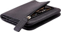 Toughergun Women’s Small Slim Leather Wallet with RFID Protection, Compact Bifold Mini Purse with Clear ID Window