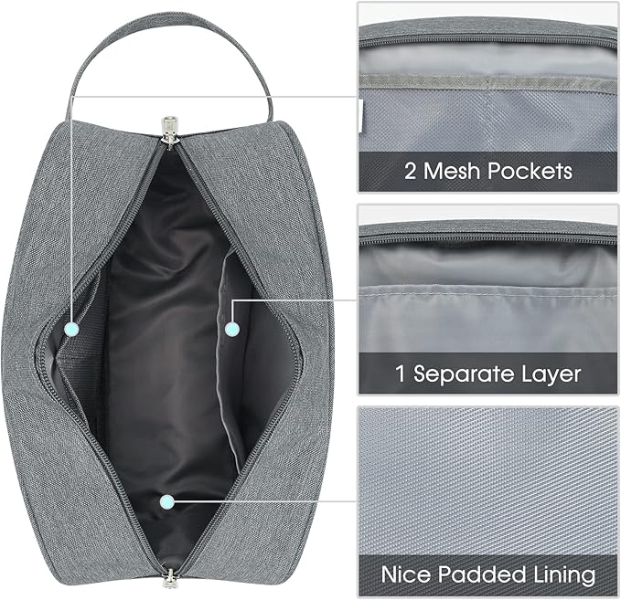 Narwey Travel Toiletry Bag for Women Traveling Dopp Kit Men Travel Bag for Toiletries Cosmetic Bag Makeup Bag Medicine Bag for Traveling