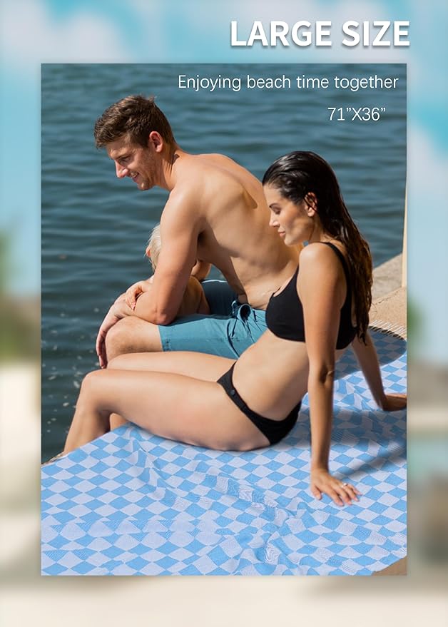 Antfuny 2 Packs Turkish Beach Towel Blanket Bath Pool Towels Bulk Travel Sand Free Quick Dry Extra Large Oversized Cute Big Cotton Soft Lightweight Compact Proof Men Women Adult Long Aesthetic Cloud