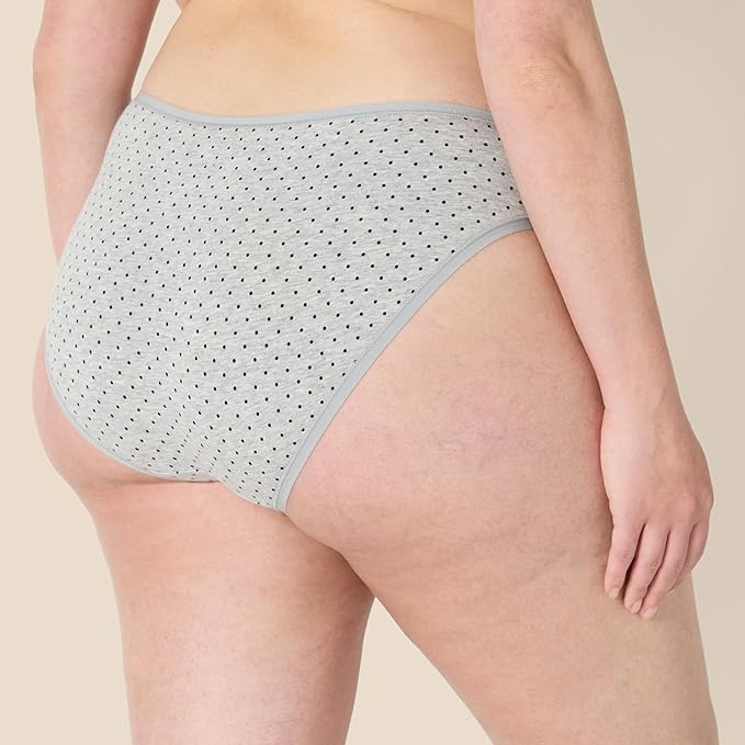 Amazon Essentials Women's Breathable Cotton Bikini Brief Underwear with Full Coverage, Multipacks