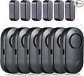 Door Window Alarm, Toeeson 120DB Pool Alarms for Kids Safety, Window Alarms for Home Security(6 Pack)