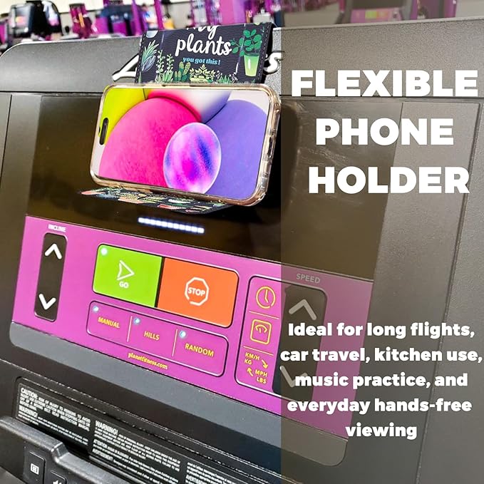 Airplane Phone Holder, Airplane Travel Essentials, Phone Stand for Car Desk Treadmill Bed, Unique Gifts for Plant Lovers, Women Travel Essentials
