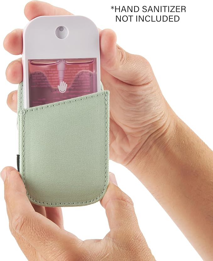 2nd Childhood Hand Sanitizer Holder Compatible with Touchland Mist Spray 1 FL OZ - Keychain Case Clip for Purse, Bag