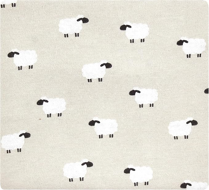 Hudson Baby Unisex Baby Cotton Flannel Receiving Blankets, Taupe Sheep, One Size