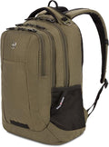 SwissGear 5505 Cecil 16” Laptop Backpack Olive – Daily Laptop Bag with Gear Attachment Options – Multiple Organizer Pockets & Padded Shoulder Straps