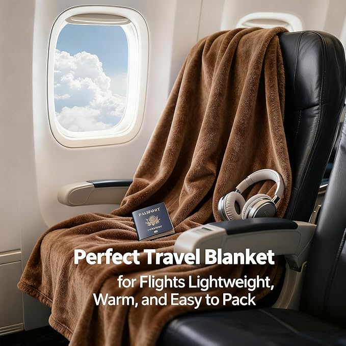 SNZ Wearable Blanket for Womens and Mens, Comfy Flannel Poncho, Snuggie Warm Shawl Wraps for Women, Birthday Gift Ideas