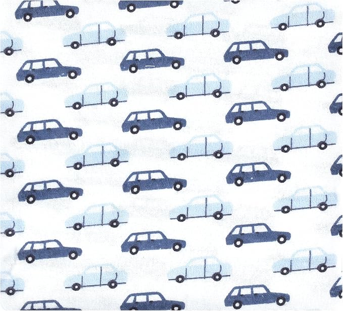Hudson Baby Unisex Baby Cotton Rich Flannel Receiving Blankets 4-Pack, City Life, One Size
